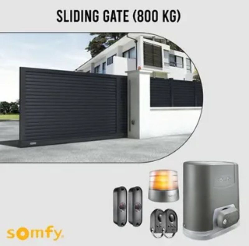 Dahua HAC-HFW1200TLP (HD-TVI Bullet) (20) Somfy 2000KG Sliding Gate Motor Kit Automatic Electric Door with Remote - Image 1